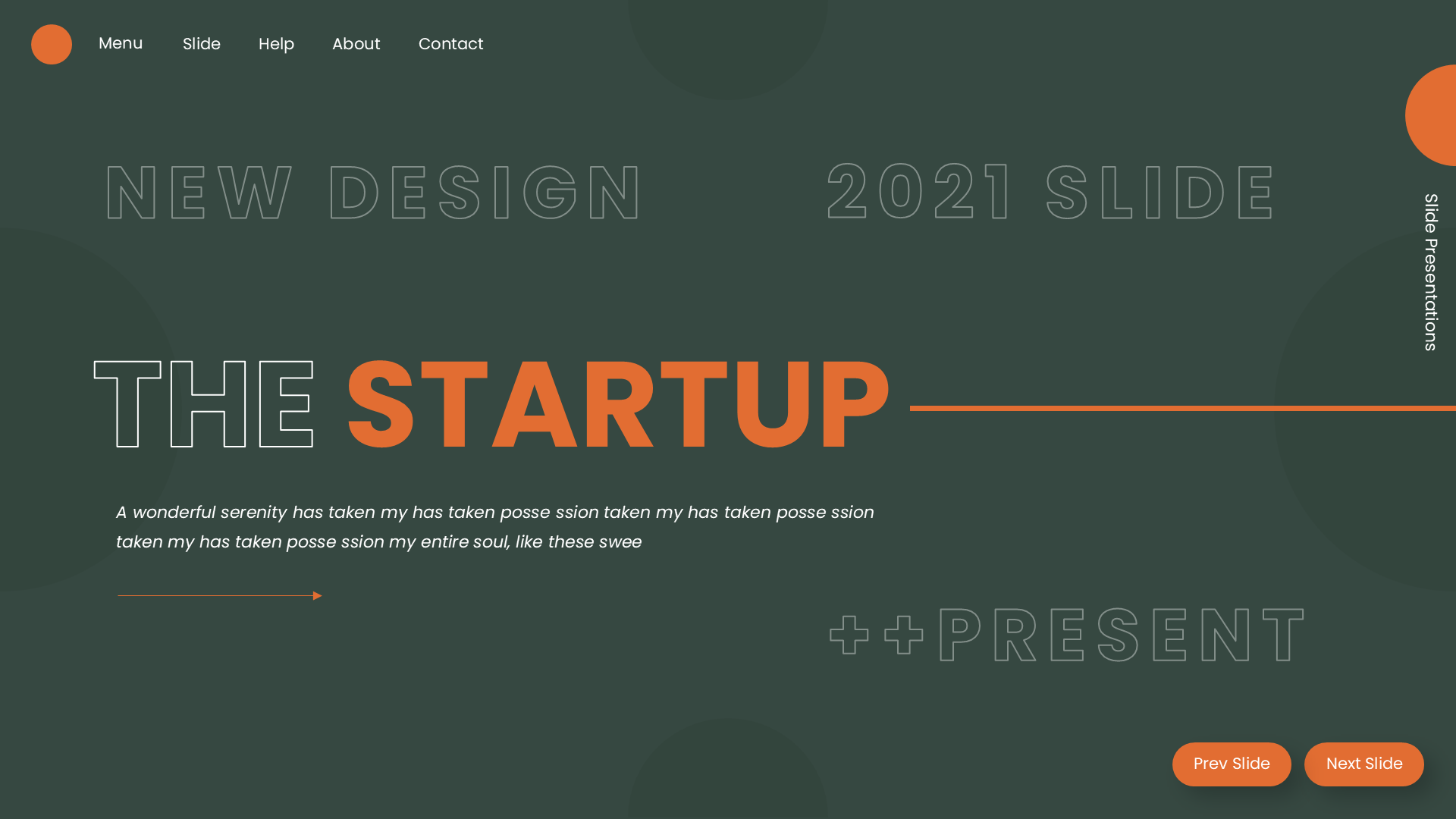 Startup V6 Orange slide 1